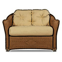 Lloyd Flanders Reflections lounge chair and half cushion