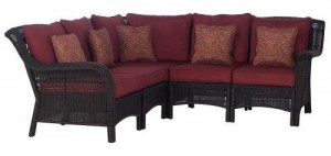 Outdoor Patio Madaga Wicker Sectional Replacement Cushions