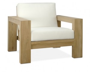 Williams Sonoma Larnaca Outdoor Teak Club Chair Williams Sonoma Larnaca Outdoor Teak Club Chair