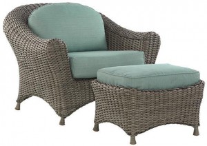 Martha Stewart Living Lake Adela Replacement Cushions for Club Chair and Ottoman 