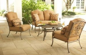 Martha Stewart Living Miramar II Cushions for 4pc Patio Seating Set with Lounge Chairs