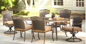Martha Stewart Living Miramar II Cushions for 7pc Dining Set and Dining chairs 