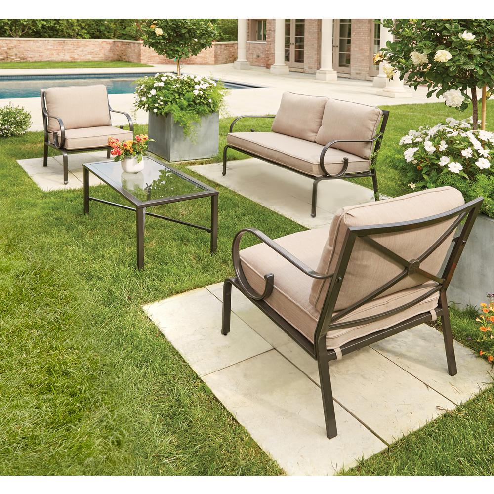 Hampton Bay Granbury Cushions Patio Furniture Cushions