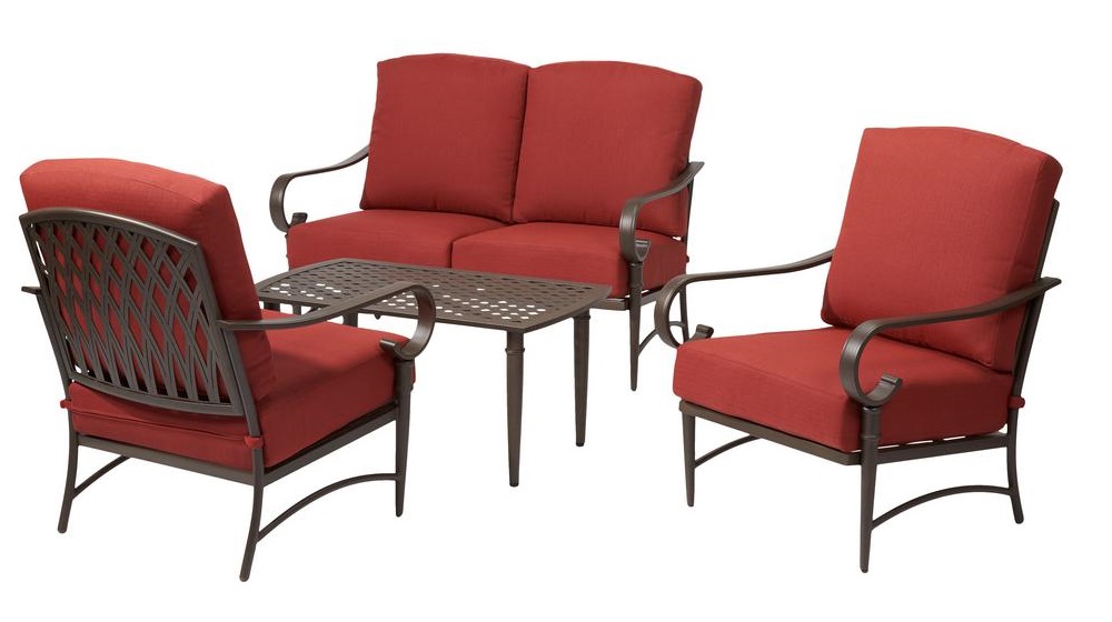 Hampton Bay Oak Cliff Lounge Chairs and Loveseat Replacement Cushions