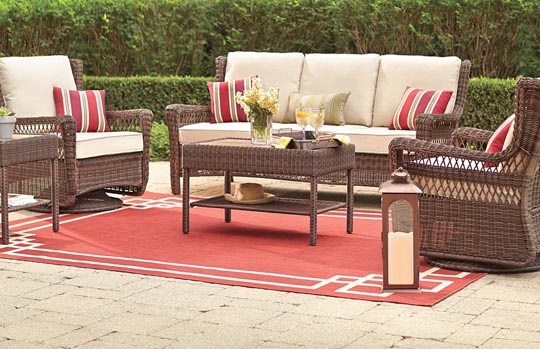 Hampton Bay Park Meadows Patio Set Cushions