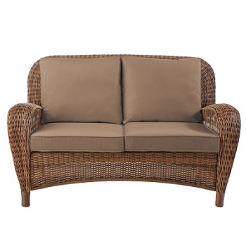 Hampton Bay Beacon Park Loveseat Home Depot Cushions