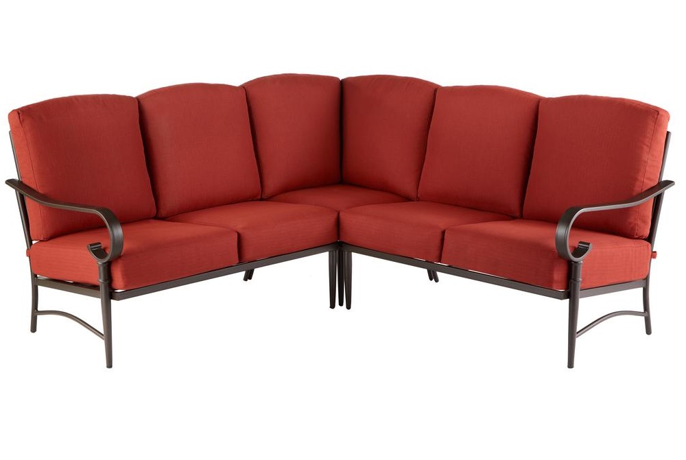 Hampton Bay Oak Cliff Sectional Cushions for Home Depot Patio Furniture